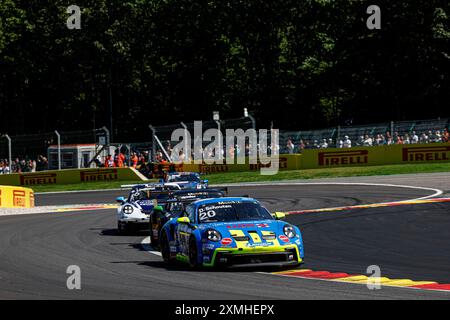 Spa-Francorchamps, Belgien. Juli 2024. #20 Dirk Schouten (NL, Ombra), Porsche Mobil 1 Supercup auf dem Circuit de Spa-Francorchamps am 28. Juli 2024 in Spa-Francorchamps, Belgien. (Foto von HOCH ZWEI) Credit: dpa/Alamy Live News Stockfoto