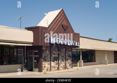 Ein Goodwill-Geschäft in Imlay City Michigan USA Stockfoto