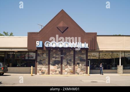 Ein Goodwill-Geschäft in Imlay City Michigan USA Stockfoto