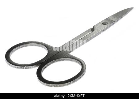 Nagelschere isoliert auf weißem Hintergrund Stockfoto