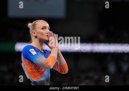 PARIS, FRANKREICH - 28. JULI: Sanne Wevers aus den Niederlanden tritt 2024 am 28. Juli 2024 in Paris in der Qualifikation der Frauen an. (Foto: Agentur Rene Nijhuis/BSR) Stockfoto