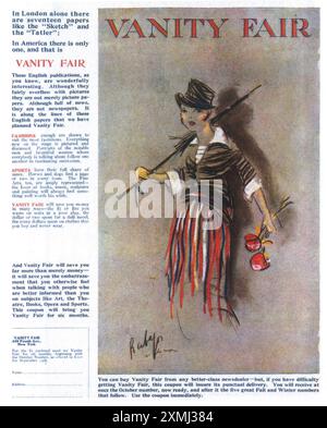 1914 Oktober Vanity Fair Cover von Rabajoi Stockfoto