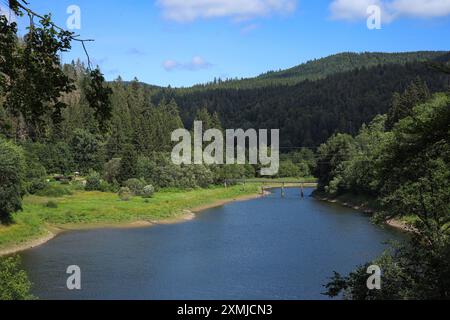 Blick auf das Albreservoir im Schwarzwald - Deutschland Stockfoto