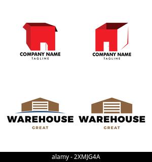 Design-Vorlage für Lagersymbol-Logo Stock Vektor