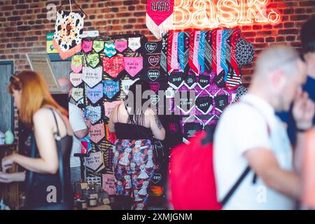 The Summer Goth Market, Stockport, 28. Juli 2024 Stockfoto