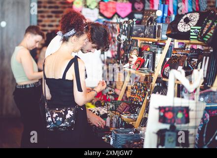 The Summer Goth Market, Stockport, 28. Juli 2024 Stockfoto