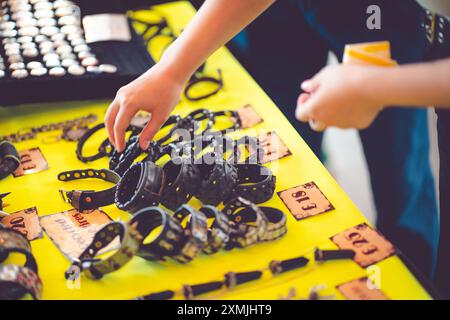 The Summer Goth Market, Stockport, 28. Juli 2024 Stockfoto