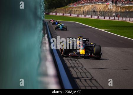 Circuit de Spa-Francorchamps, Stavelot, Belgien. 28.Juli 2024; Max Verstappen aus den Niederlanden und Oracle Red Bull Racing während des Grand Prix von Belgien Credit: Jay Hirano/AFLO/Alamy Live News Stockfoto