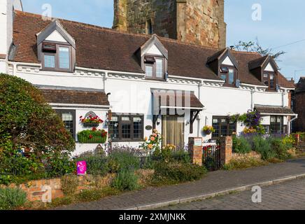 Ferienhäuser in Church Street, Upton-upon-Severn, Worcestershire, England Stockfoto