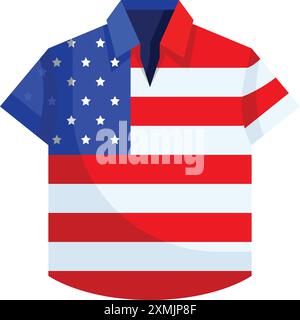 Trikot vom 4. Juli Stock Vektor