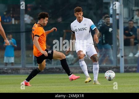 Castel Di Sangro, Abruzzen, Italien. Juli 2024. Giovanni Di Lorenzo von Neapel während des Freundschaftsspiels zwischen SSC Napoli und KF Egnatia am 28. Juli 2024 in Castel di Sangro, Italien. (Kreditbild: © Ciro de Luca/ZUMA Press Wire) NUR REDAKTIONELLE VERWENDUNG! Nicht für kommerzielle ZWECKE! Stockfoto