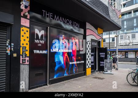 London, Großbritannien - 25. Juli 2014: The Manor Dance Studio in London, Finsbury Park. Stockfoto