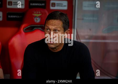 Lisboa, Portugal. Juli 2024. Estadio da Luz während des Vorsaisonspiels zwischen SL Benfica gegen Feyenoord Rotterdam Estádio am 28. Juli 2024 in Lissabon, Portugal Eusebio Cup - SL Benfica gegen Feyenoord (Valter Gouveia/SPP) Credit: SPP Sport Press Photo. /Alamy Live News Stockfoto