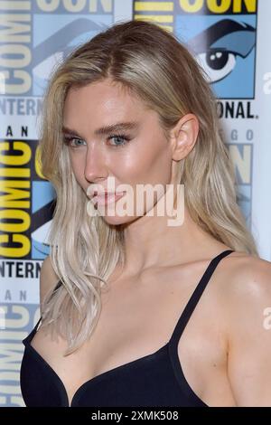 Vanessa Kirby beim Photocall zum Kinofilm 'The Fantastic Four: First Steps' auf der San Diego Comic-Con International 2024 im Hilton Bayfront Hotel. San Diego, 27.07.2024 Stockfoto
