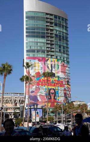 Fox Animation Werbung auf der San Diego Comic-Con International 2024. San Diego, 27.07.2024 Stockfoto