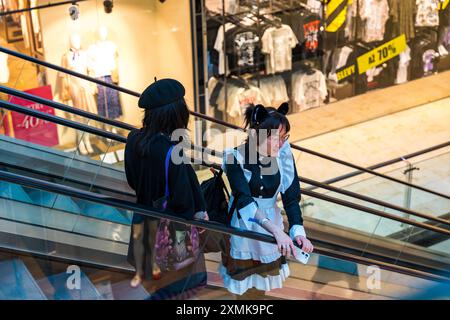 Prag, Tschechische Republik - 28. Juli 2024: Cosplay-Enthusiasten beim Advik-Festival in Prag Stockfoto