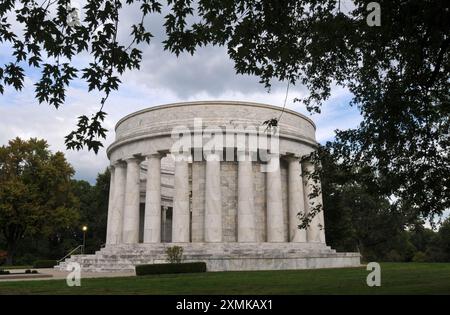 The Harding Tomb, letzte Ruhestätte für den 29. Präsidenten der USA, Warren G. Harding, und First Lady Florence Harding in Marion, Ohio. Stockfoto