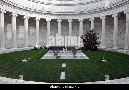 Die Gräber von Warren G. Harding und First Lady Florence Harding am Harding Tomb in Marion, Ohio. Stockfoto