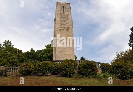 Das William Henry Harrison Tomb in North Bend, Ohio, ist die Grabstätte des 9. US-Präsidenten, der nur einen Monat vor seinem Tod 1841 diente. Stockfoto