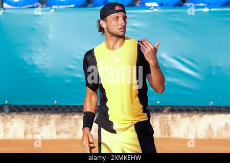 Enttäuschung von Federico Arnaboldi aus Italien während des Tennisturniers Internazionali di Verona - ATP Challenger 100 im Sports Club Verona am 2. Juli Stockfoto