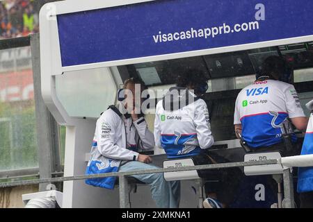 27.07.2024, Circuit de Spa-Francorchamps, Spa-Francorchhamps, Formel 1 Rolex Grand Prix von Belgien 2024 , im Bild Liam Lawson (NZL), Scuderia AlphaTauri Credit: Alessio de Marco/Alamy Live News Stockfoto