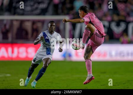 Fort Lauderdale, USA, 27. Juli 2024 Spiel zwischen Inter Miami CF und Puebla Leagues Cup. Quelle: Chris Arjoon/American Presswire Stockfoto