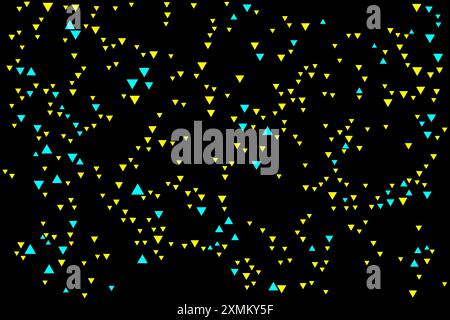 Dreiecke haben verschiedene Größen und haben ein nahtloses Hintergrundmuster für Werbespots. Stock Vektor