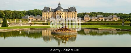 Chateau Vaux le Vicomte, Maincy, Ile-de-France, Frankreich Stockfoto