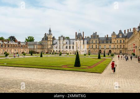 Chateau de Fontainebleau, Ile-de-France, Frankreich Stockfoto