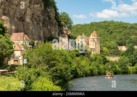 Chateau de La Malartrie, Roque-Gageac, Nouvelle Aquitaine, Frankreich Stockfoto