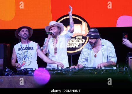 Italien, Cortona (Arezzo), 28. Juli 2024: Cautha Summer Festival of Camucia, Bild des italienischen Singer-Songwriters und Rappers Jovanotti (Lorenzo Cherubini). Foto © Daiano Cristini/Sintesi/Alamy Live News Stockfoto