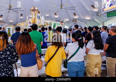 Sto. Nino de Paz Greenbelt Catholic Chapel, Manila, Philippinen Stockfoto