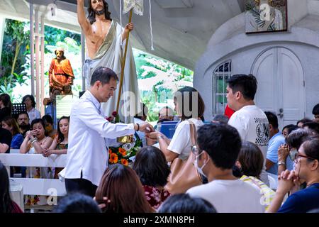 Sto. Nino de Paz Greenbelt Catholic Chapel, Manila, Philippinen Stockfoto