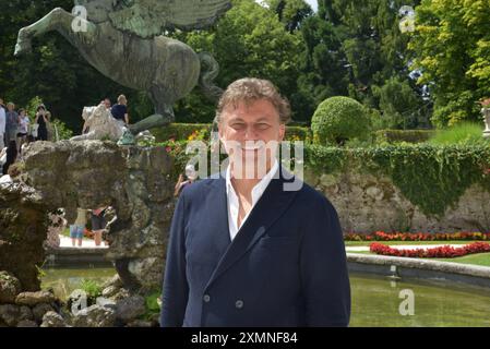 Jonas Kaufmann, Schießen, 2024, Salzburg, Manfred Siebinger *** Jonas Kaufmann, Schießen, 2024, Salzburg, Manfred Siebinger Stockfoto