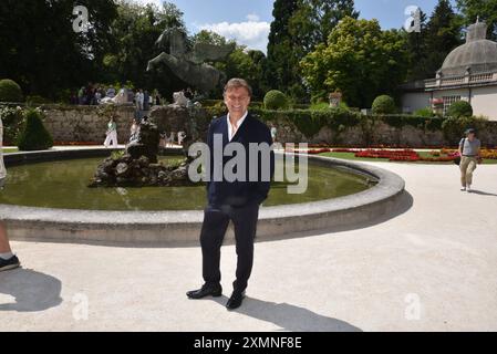 Jonas Kaufmann, Schießen, 2024, Salzburg, Manfred Siebinger *** Jonas Kaufmann, Schießen, 2024, Salzburg, Manfred Siebinger Stockfoto