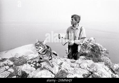 Steep Holm Island, Bristol Channel 26. August 1990 Foto von Roger Bamber Stockfoto