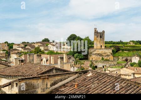 Tour du Roy, Saint-Emilion, Nouvelle Aquitaine, Frankreich Stockfoto