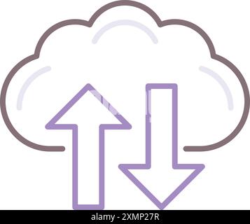 Cloud-Speicher 32 Stock Vektor