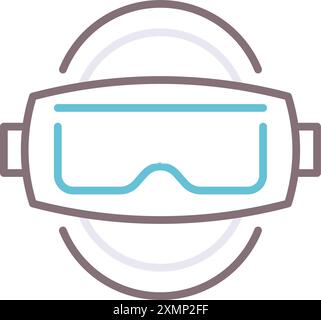 Virtuelle Realität Stock Vektor