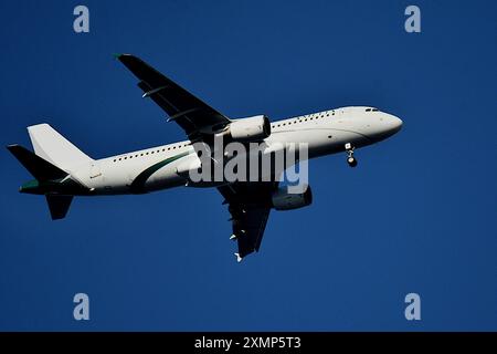 Marseille, Frankreich. Juli 2024. Blick auf ein Amelia Flugzeug, das am Flughafen Marseille Provence ankommt. (Foto: Gerard Bottino/SOPA Images/SIPA USA) Credit: SIPA USA/Alamy Live News Stockfoto