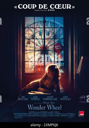 Wonder Wheel Jahr : 2017 USA Regie : Woody Allen Kate Winslet französisches Poster Stockfoto