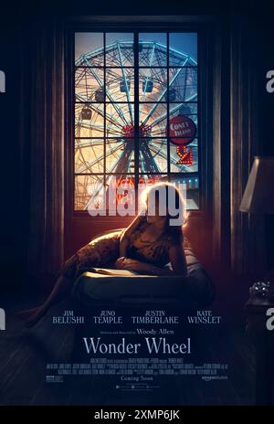 Wonder Wheel Jahr : 2017 USA Regie : Woody Allen Kate Winslet amerikanisches Poster Stockfoto