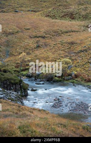 The Lost Valley and Three Sisters, Glencoe, Schottland, Großbritannien Stockfoto