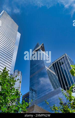 Hudson Yards ist eine private und kommerzielle Gruppe von Wolkenkratzern auf der Westseite von Manhattan 2024 in New York City, USA Stockfoto