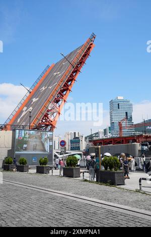 Klappbrücke in Busan Stockfoto
