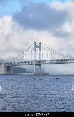 Gwangan-Brücke in Busan, Südkorea Stockfoto