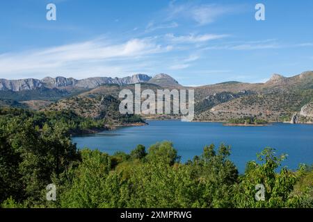 Stausee Barrios de Luna in der Provinz León. Spanien. Stockfoto