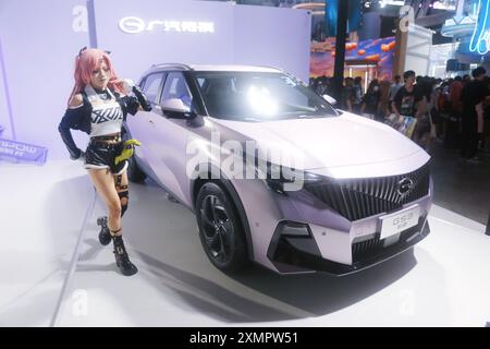Shanghai, China. Juli 2024. GAC Trumpchi Stand und Cosplayer besuchen 2024 ChinaJoy in Shanghai, China, am 26. Juli 2024. (Foto: Costfoto/NurPhoto) Credit: NurPhoto SRL/Alamy Live News Stockfoto