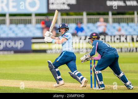 Harry spielte für Derbyshire in einem One-Day-Match zwischen Derbyshire und Middlesex Stockfoto