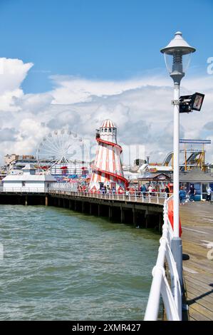 Clacton Pier, Clacton on Sea, Essex, Vereinigtes Königreich. Stockfoto